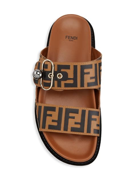 fendi sandals brown|women Fendi sandals black.